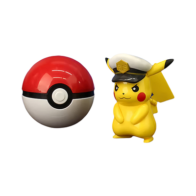 宝可梦地平线变形公仔精灵球玩具