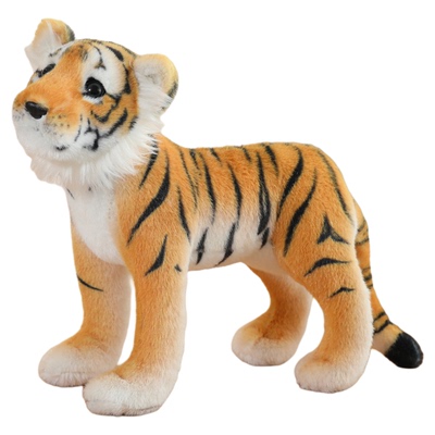 仿真豹子老虎狮子毛绒玩具