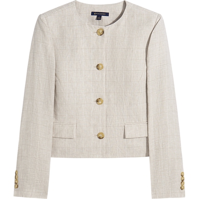 布克兄弟25女士亚麻外套