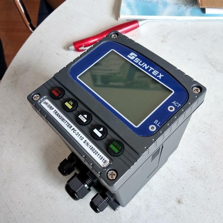23SUNTEXPH酸度计PC-3110工业在线台式PH/ORP测试仪PH变送器