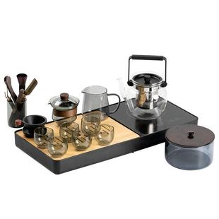 玻璃茶具套装耐高温电陶炉加热烧水泡茶壶盖碗公道杯功夫茶具整套