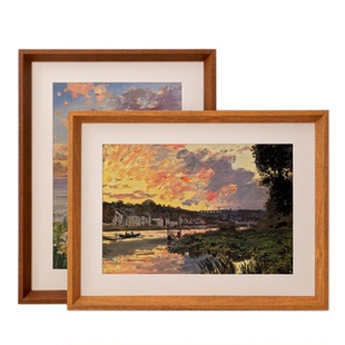 实木画框定制挂墙相框空框儿童装裱24任意尺寸a4外框8k拼图A3框架