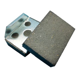 空压碟式制动器来令片优质刹车片摩擦片卡簧式刹车皮63MM*45MM*15