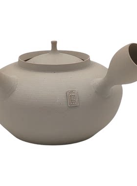 手工大容量茶壶600ml 吴镇文原矿砂铫 卡盖设计侧把急须