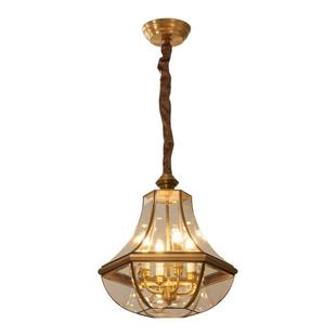 欧式全铜吊灯大门入户灯过道走廊感应灯户外防水阳台别墅庭院室外