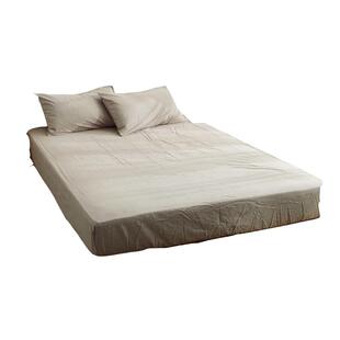 无印日式水洗棉床笠单件纯棉床单床垫套床罩单人全棉席梦思保护套