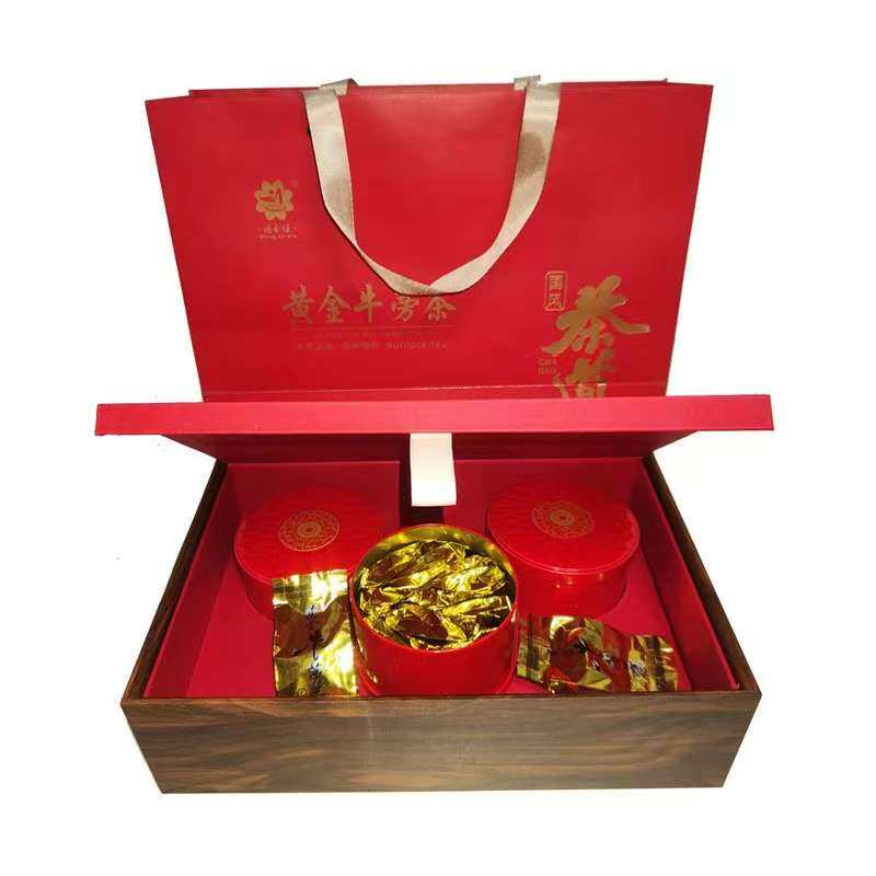 黄金牛蒡茶正品发酵礼盒装送长辈