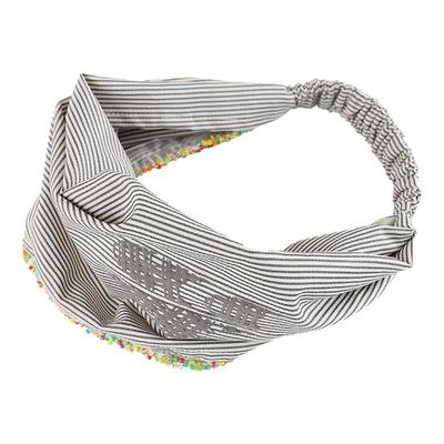 CryingCenter 贝壳彩珠花边条纹头巾发带百搭 哭喊中心