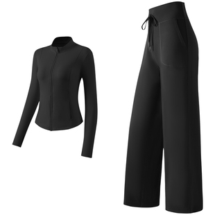 361运动套装女春秋长袖瑜伽服上衣运动服长裤跑步训练服健身服女