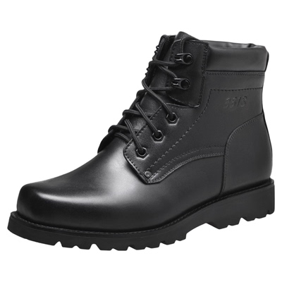 巡洋舰羊毛靴冬季保暖加绒棉皮鞋