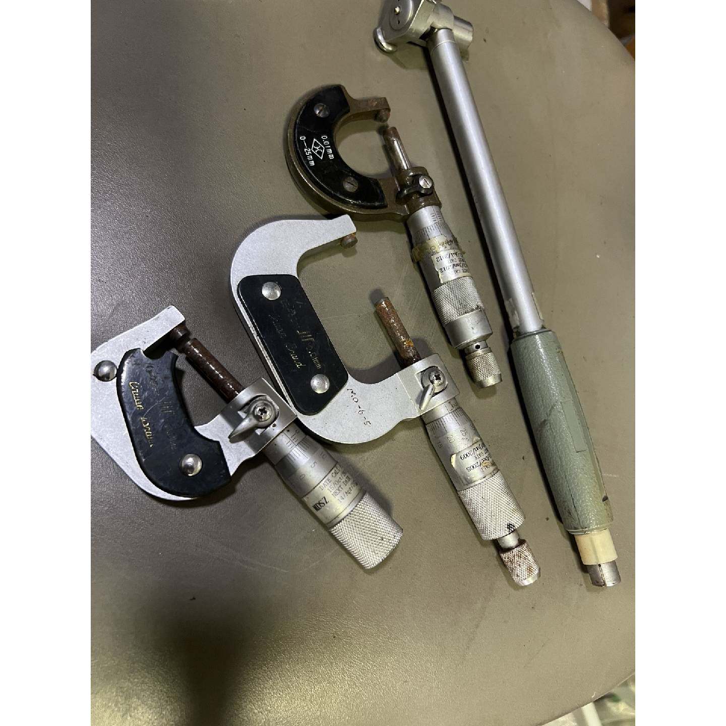 〔议价-可维修〕国营厂库存量具,外径千分尺0-25,25-50mm三个内