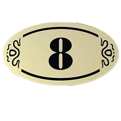 餐桌台号牌数字贴亚克力防水防油