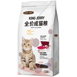 kingjerry益生元成猫粮1.25kg*2包