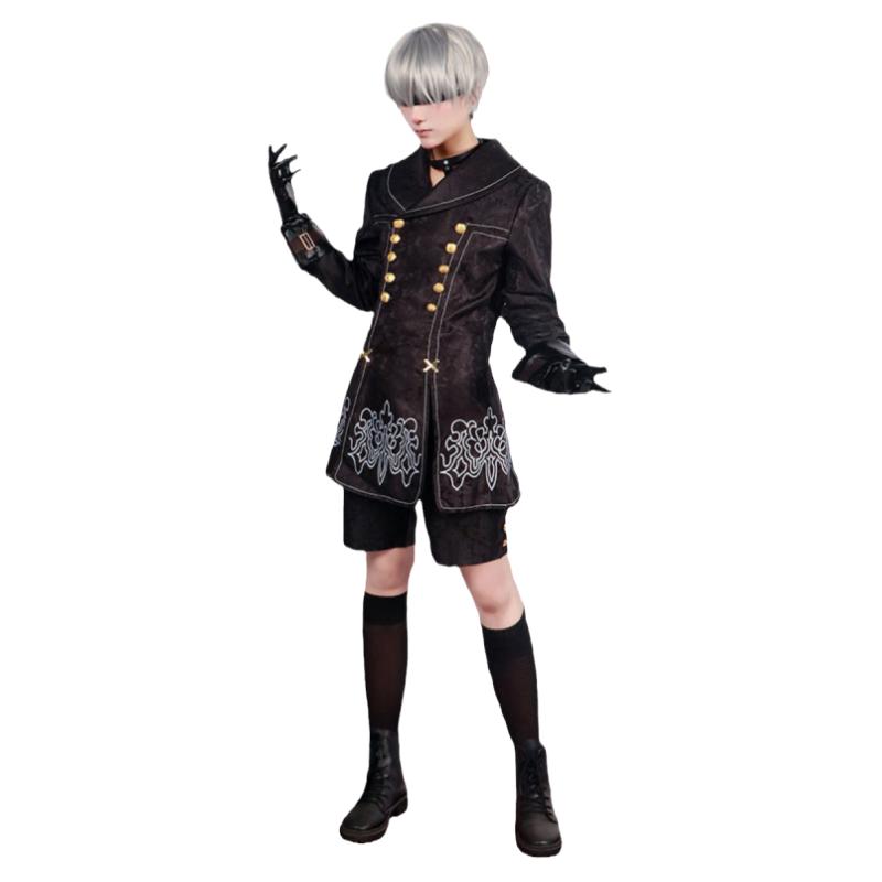 尼尔机械纪元cos服9S服装cosplay动漫男衣服2b哥二次元套装黑色衣