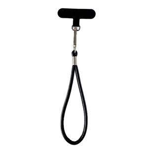 黑灰手机挂绳极简百搭挂手腕手绳高档皮质腕带手绳结实耐用防丢绳子万能百搭男便携挂件水杯钥匙扣包挂饰女壳