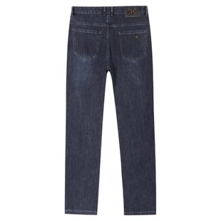 老爷车高端牛仔裤男商务弹力宽松时尚休闲直筒裤2026新款夏季薄款