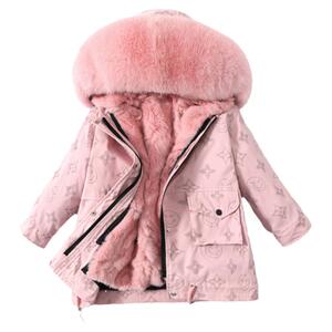儿童派克服夜间反光棉衣獭兔真毛