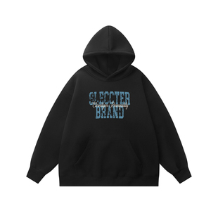 卫衣男款2026新款重磅加绒字母印花情侣连帽卫衣美式潮牌宽松外套