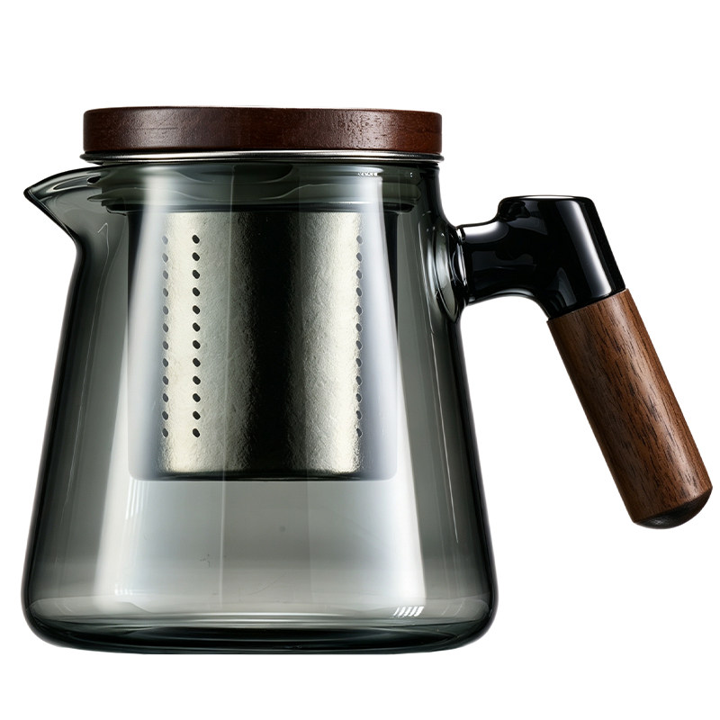 纯钛茶具泡茶壶茶水分离加厚玻璃