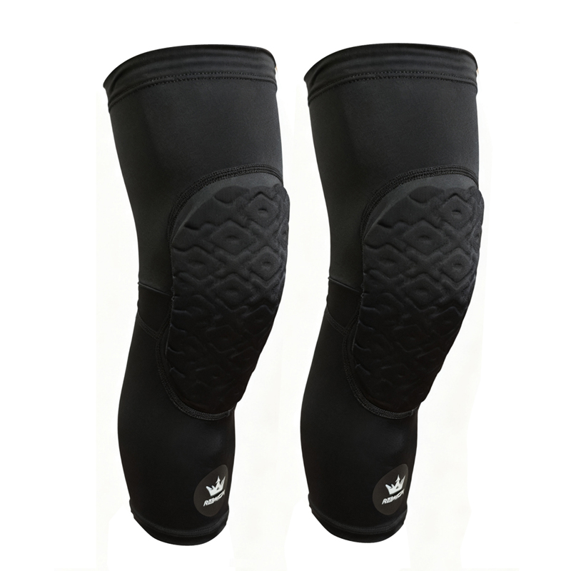 Reenkoon篮球护膝长款防撞蜂窝足球装备运动膝盖护具男女透气护腿