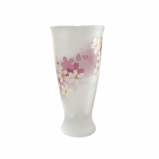 七隐 日本宇野千代玻璃杯 限定樱花杯 女生啤酒杯 梅子酒杯