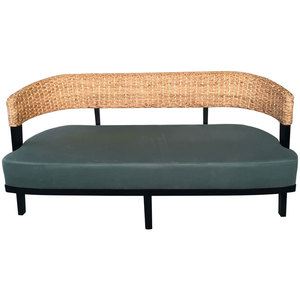 酒店餐厅藤桌椅阳台休闲藤椅双人卡座沙发椅东南亚藤家具扶手椅子