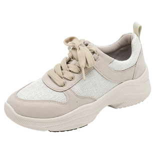 Pansy盼喜日本女鞋休闲运动鞋轻便舒适厚底增高防滑百搭女士鞋子