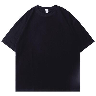 夏季新款美式重磅短袖纯色