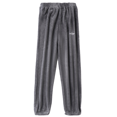 特加长珊瑚绒面料睡裤家居裤