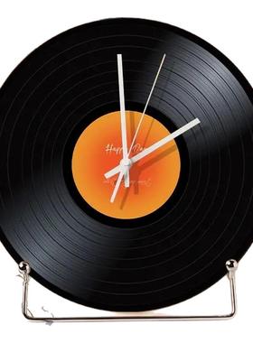 复古时钟客厅音乐情怀摆件