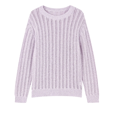 秋水伊人镂空毛针织衫打底上衣