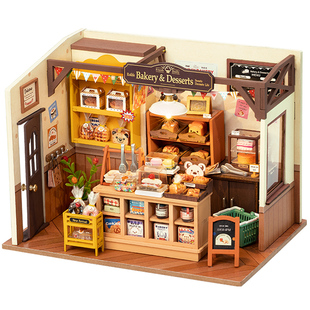 rolife若来贝卡面包店手工小屋艺术屋小房子拼装模型礼物成人