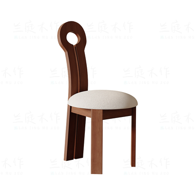 广东佛山纯白蜡木中古风餐椅