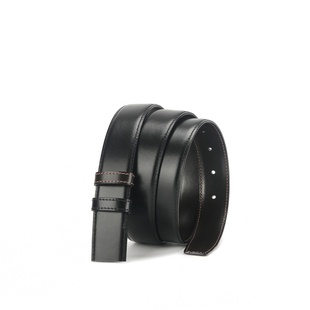 菲拉宝龙针扣皮带男款不带头无头男士真皮腰带无扣牛皮替换2.93.4