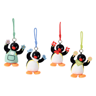 pingu歪头系列企鹅包包挂件毛绒小玩具可爱玩偶钥匙扣送生日礼物