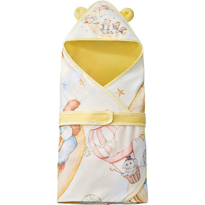 婧麒A类纯棉薄款新生儿抱被