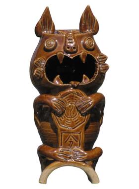 云南瓦猫手工土陶文创特色传统小摆件装饰品门头庭院室内外招财