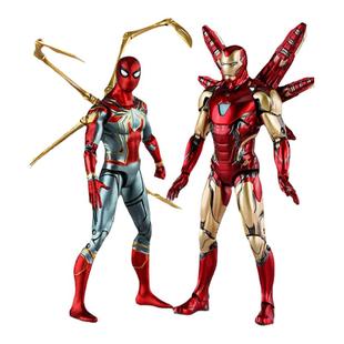 蜘蛛侠玩具手办漫威正版中动钢铁侠模型可动人偶儿童男孩生日礼物