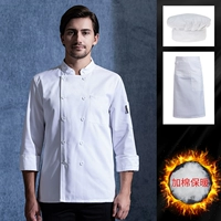 Белый лонгслив, водонепроницаемый фартук