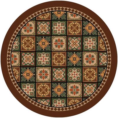 范居态度美拉德美式高级感防水防油茶几桌垫圆形皮革餐桌垫可定制