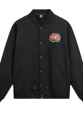 李宁春季款反伍宽松薄绒棒球服