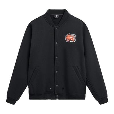 李宁春季款反伍宽松薄绒棒球服