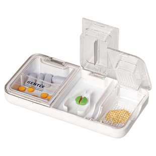 分药器药盒切药片神器一分二随身便携四分之一片仔癀分割碾磨药器