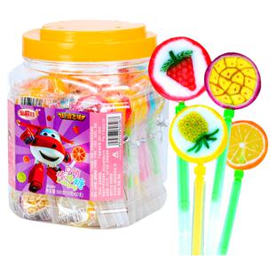 口哨棒棒糖水果糖儿童零食切片糖玩具糖果混合水果味多种口味硬糖