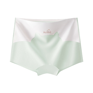 雅鹿女大童冰丝平角内裤初高中学生抗菌纯棉裆少女生防走光安全裤
