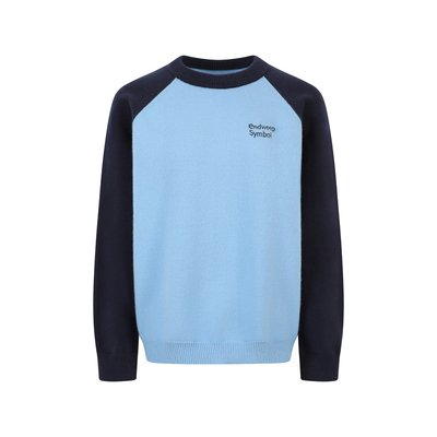 【Endweep官方店】撞色圆领毛衣