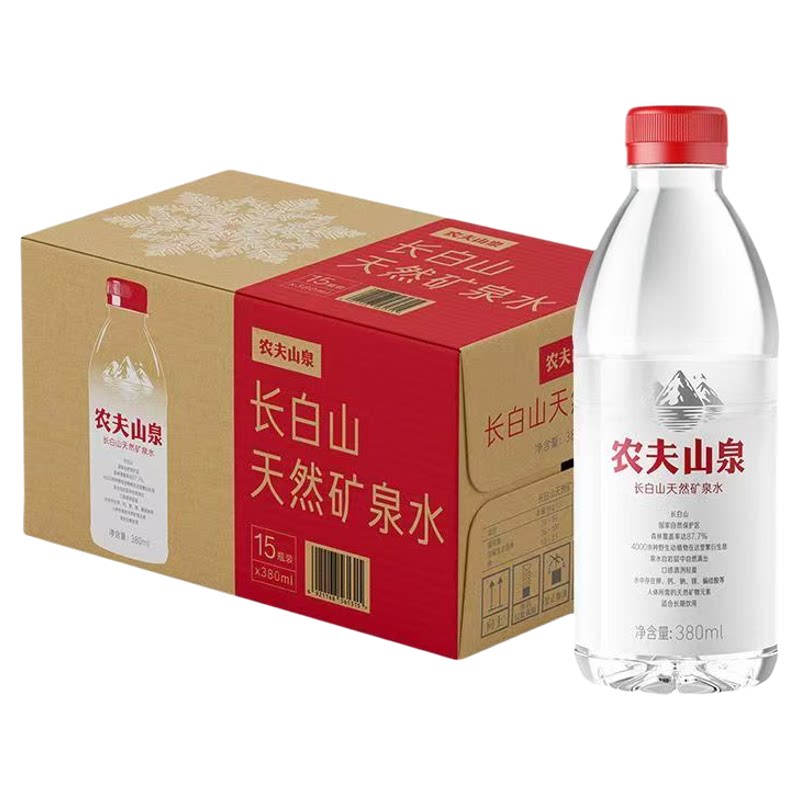 长白山天然矿泉水380ml*15瓶