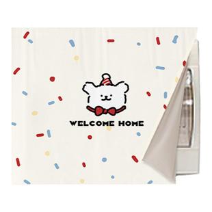 波点小狗电表箱遮挡帘魔术贴墙壁装饰画帘子燃气表遮丑帘免打孔