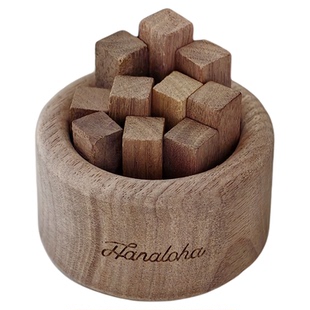 Hanaloha扩香木系列香薰摆件黑胡桃木植物精油可车载香氛持久留香