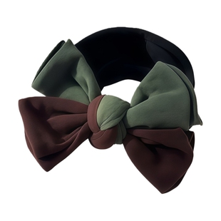 秋冬蝴蝶结发绳新款发圈撞色发饰不伤发皮筋扎丸子头时尚配饰头绳